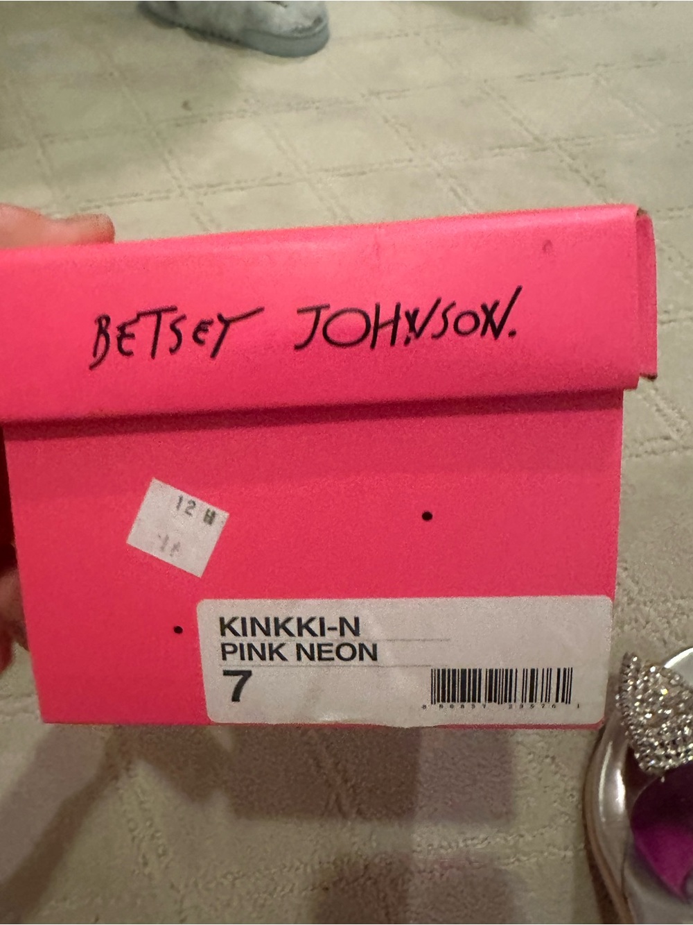 Betsey Johnson Silver Crystal Bow Slide Mules - Picture 8 of 10